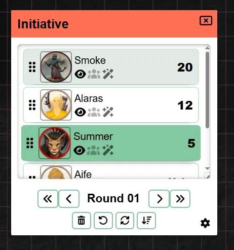 New initiative UI